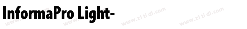 InformaPro Light字体转换